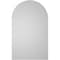 Ekena Millwork Round Top Surface Mount PVC Gable Vent: Non-Functional, w/ 3-1/2"W x 1"P Standard Frame, 22"W x 36"H GVPRT22X3601SN - alternate 4